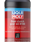 Dual Clutch Gear Oil 8100 1 L bottle for DCTs and hydraulic systems, synthetic formula with high shear stability.