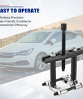 Beefy Heavy Duty Bearing Puller Set For Wheels And Hubs 5 Ton Capacity, shown with 2-inch and 3-inch jaws in front of a car.