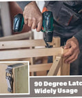 Installing 90 Degree Spring Loaded Latch Set 4 Pcs Stainless Steel Toggle Clamps with Clasp Buckle on wooden frame