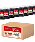 Heavy Duty 12 Inch Zip Ties 4000 Pack Black UV Resistant Cable Ties 50 Lb Tensile Strength shown with box and bags