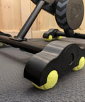 4 Pack Indoor Cycling Snap Rocker Feet Adapters With Eight Tennis Balls For Stability On Smart Bike Resistance Trainers