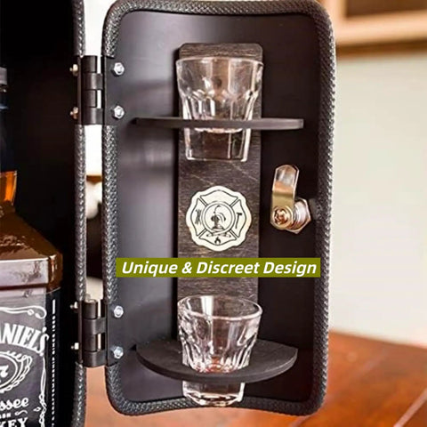 Creative Fire Extinguisher Wine Chiller And Portable Bar Organizer With Secure Lock Cabinet For Entertaining Weekend Kickbacks And Enthusiast Party Essentials