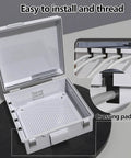 Ventilated Outdoor Electrical Junction Box Built To Last With Cable Grommets And Mounting Plate, Hinged Cover For Easy Access