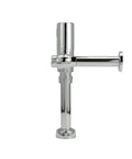 Heavy Duty Exposed Sensor Piston Water Closet Flush Valve With 1.1 GPF chrome finish side view showcasing the piston mechanism for commercial use.