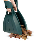 Leaf Scoops Hand Rakes For Easy Leaf Cleanup And Mulch Spreading Ultra Lightweight Yet Durable Grabber Tool in use with leaves