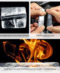 Heavy Duty Self Adhesive Flashing Tape Waterproof Roof Patch With Aluminum Foil Backing For Leak Repair Ice And Water Shield No Sweat Quick Fix Real Deal Coverage shown being tested at low and high temperatures.