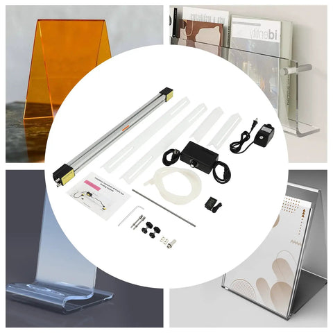 Pro Grade 24 Inch Acrylic PVC Heat Bender With Adjustable Bracket, High Power 1000W Heater and accessories for sign making.