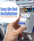 Installing UL 489 AC Miniature Circuit Breaker 3 Amp 3 Pole C Curve For 480Y 277V AC 10kA SCCR Thermal Magnetic Trip