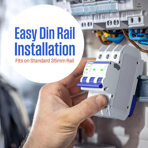Installing UL 489 AC Miniature Circuit Breaker 3 Amp 3 Pole C Curve For 480Y 277V AC 10kA SCCR Thermal Magnetic Trip