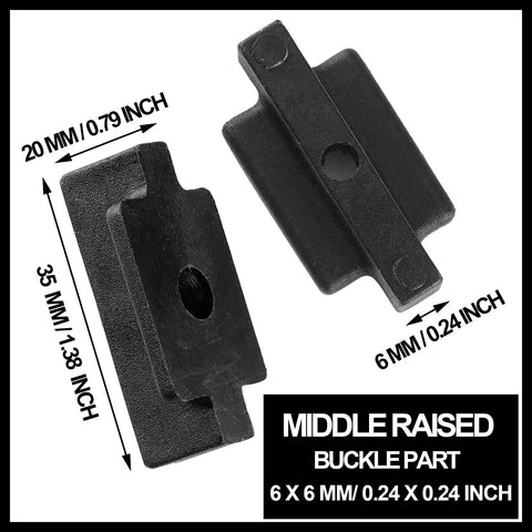 Deck Fasteners Kit With Nylon Clips And Metal Screws For Composite Decking Boards T Clips 500 pack close-up image