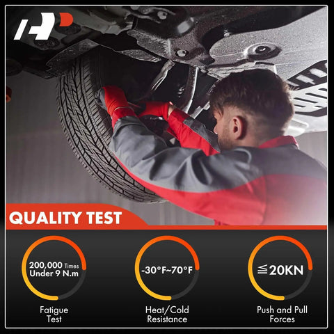Mechanic inspecting Two Pack Front Sway Bar End Links For Ford F150 2009 2020 RWD Expedition 2007 2021 Lincoln Navigator 2007 2019