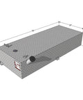 37 Gallon Auxiliary Fuel Tank For Trucks And Jeeps With Top Siphon And Electric Pump Ready Setup Heavy Duty Gasoline Tank