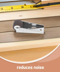 Heavy Duty Sliding Door Bottom Roller Wheels With Thick TPE Rubber Casters for Ultra Smooth glide on wooden surfaces.