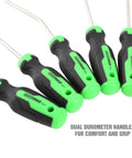 OEMTOOLS five-piece hose remover set for radiator and heater hoses with black and green dual-durometer handles