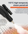 Professional 1700W Handheld Steam Cleaner With Tankless Design And 8 Attachments for high-temperature steam penetration at 115°C.