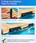 3-step installation guide for Rig Ready Ultra Heavy Hitter 17 Inch Horizontal Dock Fenders Marine Grade Inflatable Bumpers.
