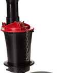 Flush Valve Kit 1044458 Replacement for Reliable Toilet Performance with red and black valve and gasket seal shown