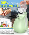 Hella Badass Handheld Steam Cleaner With 3 Bar High Pressure And 11 Piece Chemical Free Kit for easy filling and chemical-free cleaning.