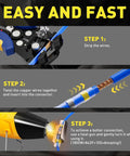 All In One Solder Seal Wire Connector Kit With Mini Heat Gun 120 Pcs Waterproof Heat Shrink Connectors guide instructions shown