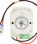 Genuine OEM Evaporator Fan Motor for GE Refrigerators Replacement Part, metal housing, wires, and connector detail