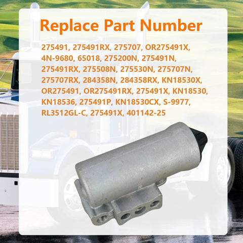 Air Compressor Governor Control Valve Pressure Regulator For Haldex Direct Fit Heavy Duty Replacement 275491 275491RX
