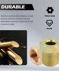 100 Piece Brake Line Fittings Kit For 3/16 And 1/4 Inch Tubing With Nuts And Connectors, All-In-One Auto Brake Line Repair Kit, Durable Metal Fittings, Easy Install For Home Mechanics brass brake line fittings and tubing