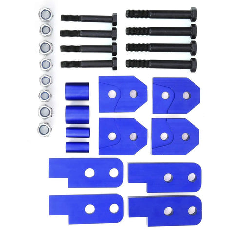 2 Inch ATV Lift Kit For 450 660 700 SE Sport Quads Premium Heavy Duty Full Lift With CNC Machined T6061 Billet Aluminum Blue