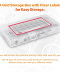Premium Aluminum Crush Washer Kit With 570 Pieces In 18 Sizes From M6 To M24 For Automotive Oil Drain Plugs in labeled box