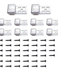 Heavy Duty Upholstery Spring Clips With Screws Beefy Sofa Frame Connectors Galvanized Steel And Nylon Replacement Hardware Set 20 Pack