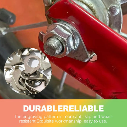 Close-up of Universal Bike Axle Nut And Washer Kit 24 Pack with M8 M9.5 M10 bolts, showing durable fasteners for bikes
