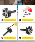 Guide to installing and maintaining a CNC Spoilboard Surfacing Router Bit With One Quarter Inch Shank And One And A Quarter Inch Cutting Diameter Two Plus Two T Wing Inserts Carbide Milling Cutter For Woodworking Slab Flattening And Planing For DIY Enthusiasts And Pros.