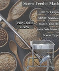 No Nonsense Automatic Screw Feeder Machine With Inclined Spiral Conveyor And Stainless Steel Auger for fast granule handling and processing.