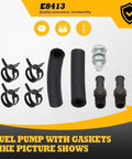 Heavy Duty 6.5L Diesel Fuel Lift Pump Replacement parts including hoses, clamps for 1992 to 2002 GM C2500 C3500 Trucks and Vans