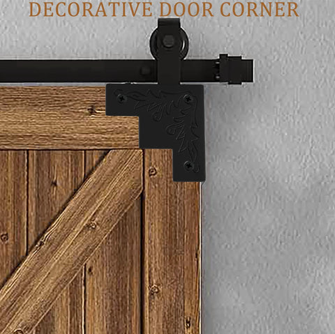 Black Metal Corner Protector 3.3 By 3.3 By 1 Inches For Wood Furniture And Doors 4 Pack Rust Resistant Zinc Alloy Edge Covers
