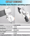 Heavy Duty Pneumatic Steel Strapping Machine For Metal Banding 2 In 1 Tensioner And Cutter Sealer, split design for flexible operation.