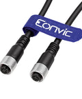 M12 A Code 4 Pin Female To Female Connector Cable With Molded PVC Jacket, Industrial Sensor Lead, 2 Meter, 22 AWG