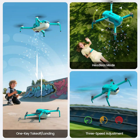 Bubble Drone For Kids And Beginners With Headless Mode, Auto Rotation, One Key Takeoff And Landing, Dual Batteries, Epic Bubble Maker
