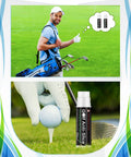 Golfer using Two Piece Golf Anti Slice Compound For Clubs To Boost Distance And Accuracy Gift Ready Packaging For Golfer