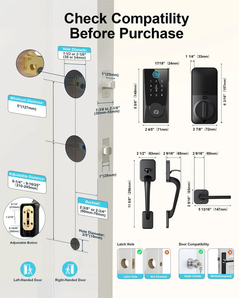 Ditch The Old School Keys With This Built In Wifi Smart Lock For Your Front Door Featuring Lightning Fast Fingerprint Reader And Backlit Keypad Plus Phone Control Auto Lock And Alexa Compatibility For Totally Stress Free Entry