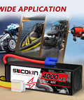 Beefy 22.2V 6S 4000mAh 80C LiPo Battery With EC5 Connector And Soft Case For X Class Drone Racing, RC vehicles background