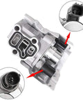 Close-up of VTEC Solenoid Spool Valve with Timing Oil Pressure Switch and Gasket for Honda Accord CR-V Element RSX 15810-RAA-A01.
