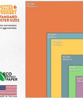 Poster size chart showing dimensions for Periodic Table Elements Poster With Atomic Numbers For Students And Teachers Learn At A Glance Totally Cool Classroom Reference Chart Wall Art For Home School Decor 18x12 Inches.