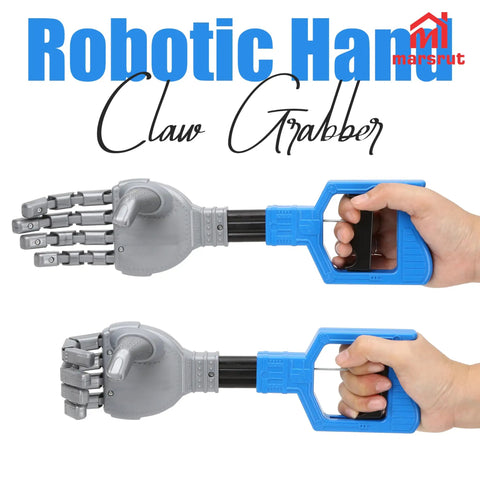 Long Arm Plastic Robot Hand Grabber With 14.2 Inch Reach Heavy Duty Pick Up Tool And Litter Reacher Smooth Claw Tips For Gentle Scratch Free Grabs Your Go To Durable Garbage Grabber For Indoor And Outdoor Cleaning