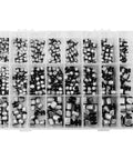 400Pcs SMD Aluminum Electrolytic Capacitor Kit With 24 Values From 1uF To 1000uF 6.3V To 50V Includes Storage Box For PCB Repairs LED Projects