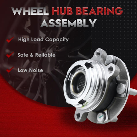 Two Pack Beefy Front Wheel Bearing Hub Assembly 513296 Fits Infiniti JX35 QX60 and Nissan Altima Maxima 5 Lug