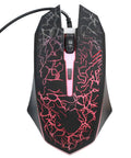 Top Tier Wired Gaming Mechanical Keyboard With Fire Rgb Backlit Lighting And Clutch Ergonomic Layout Featuring Beast Mode Anti Ghosting Plus Smooth Multimedia Keys For Pcs - Wired gaming mouse with pink crackle design.