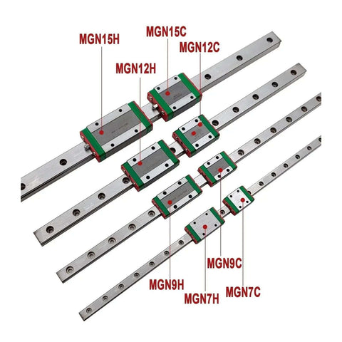 High Precision MGN7C Linear Guide Rail Kit With 400mm Smooth Motion Carriage Blocks For CNC Machines And DIY Projects Using Pre-Drilled Support Rails For Zero Maintenance And Reliable Heavy Duty Performance Today. MGN7C rail set with carriage blocks and pre-drilled steel guides