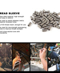 50 Pieces M10x1.25 Helical Stainless Steel Threaded Inserts With Locking Wire Anti Loosening Sleeves for Metal and Wood Applications