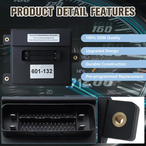 Plug-And-Play 601-132 Fuel Pump Flow Control Module For 2007-2009 GM Trucks And SUVs Replacement 20759945 close-up