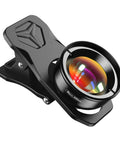 Smartphone Macro Lens With Five Element Glass Coated Optics for Ultra Sharp Close Ups on iPhone Samsung Galaxy OnePlus Clip-On